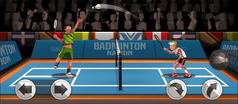 a game of badminton