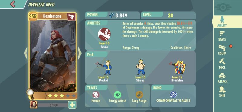 fallout shelter online hero cards
