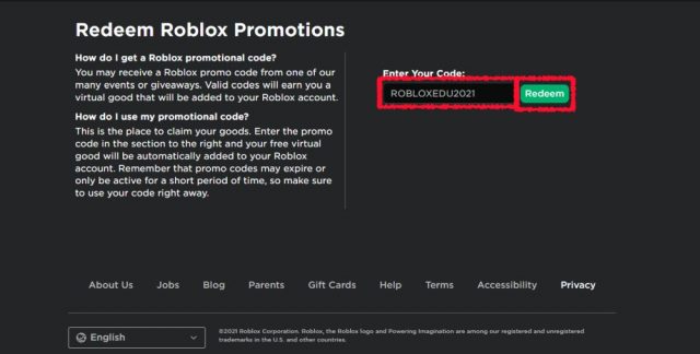 list of roblox promocodes