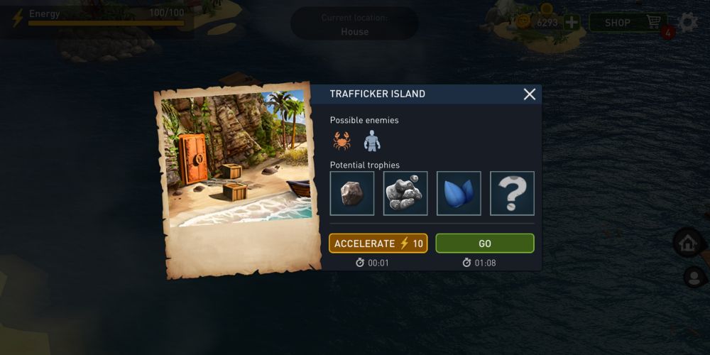 large islands in raft survival game