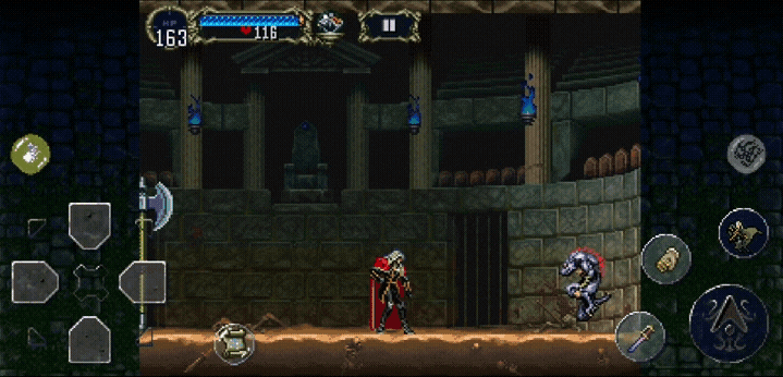 castlevania symphony of the night wolf mino attack 3